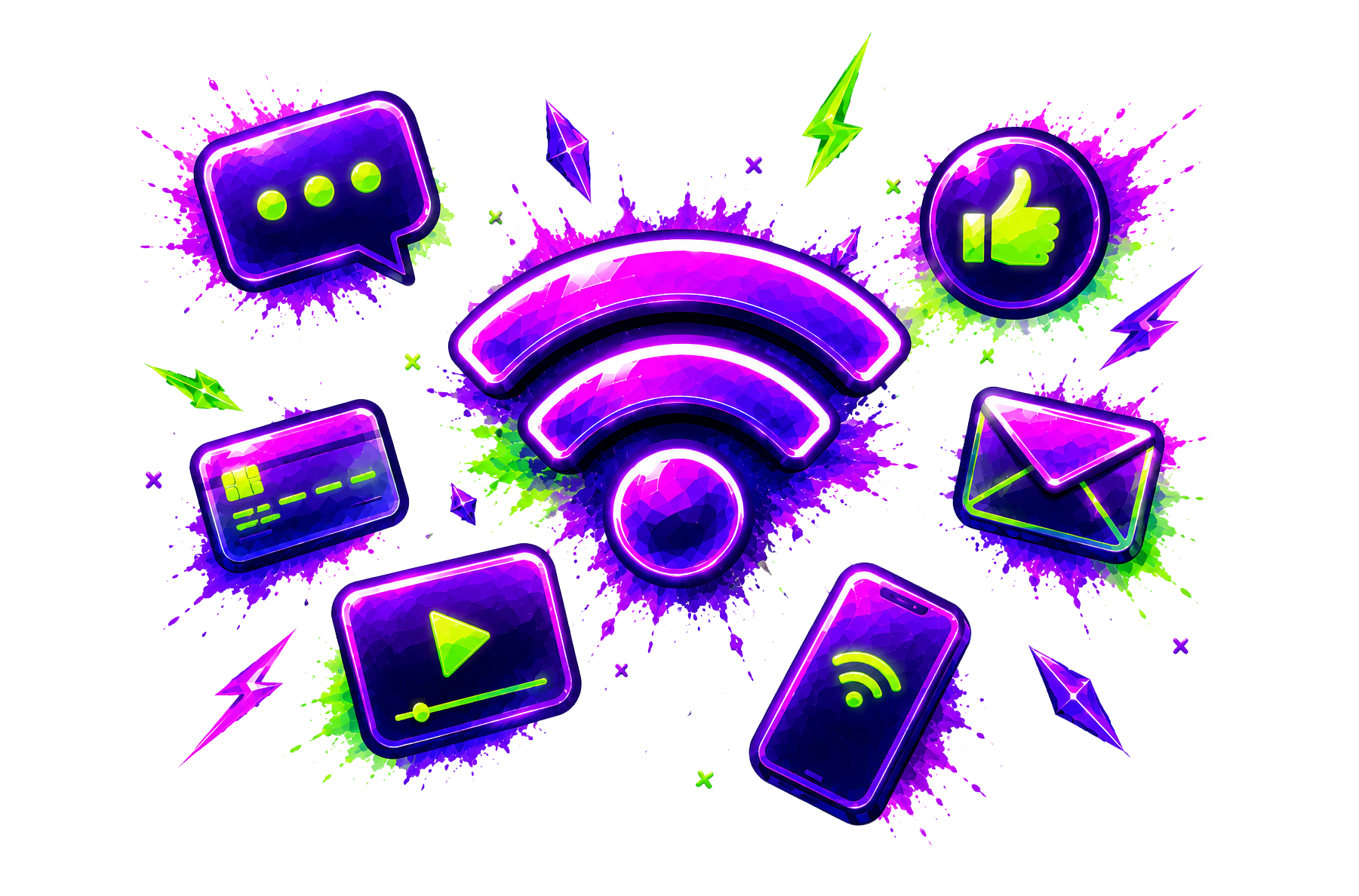 Иллюстрация общественного Wi-Fi